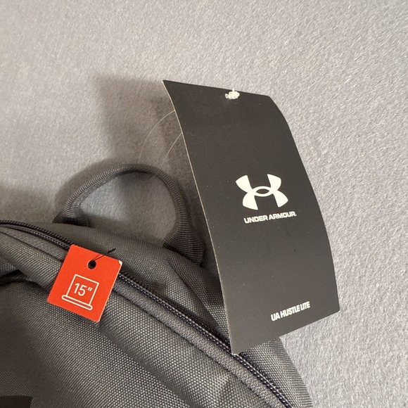 BACKPACK Under Armour UA STORM Hustle Lite BLK/GRY 15" Laptop Water -Repellent - Picture 2 of 4